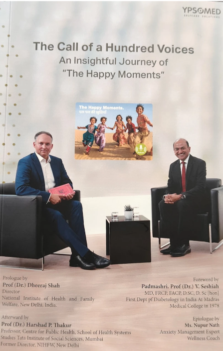 Book cover: The Call of a Hundred Voices — An Insight Journey of 'The Happy Moments' by Prof. (Dr.) Sanjay Rajpal