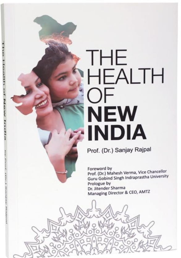 Book cover: The Health of New India by Dr. Sanjay Rajpal